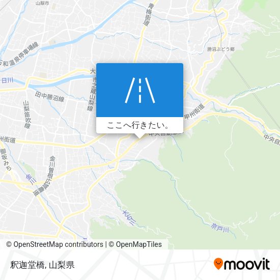 釈迦堂橋地図