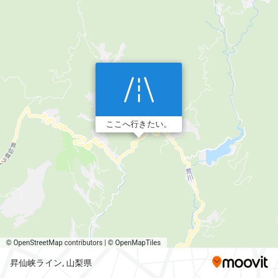 昇仙峡ライン地図