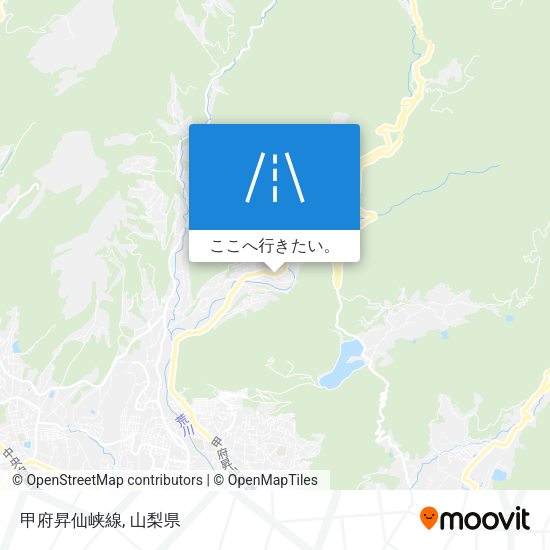 甲府昇仙峡線地図