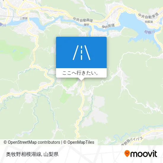 奥牧野相模湖線地図
