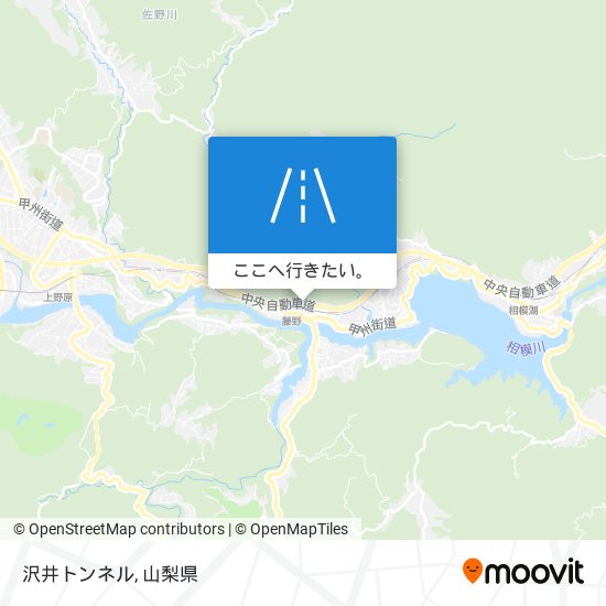 沢井トンネル地図