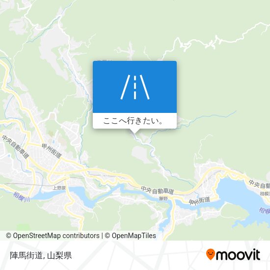 陣馬街道地図