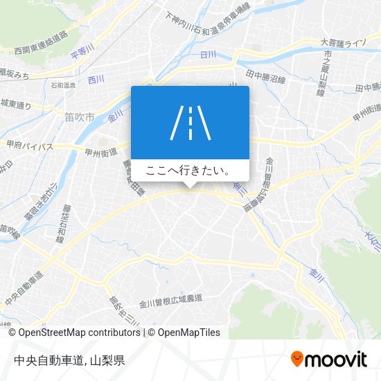 中央自動車道地図