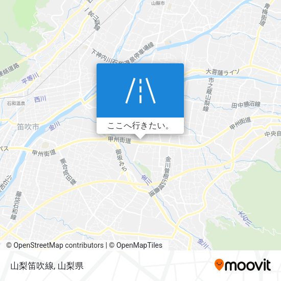 山梨笛吹線地図