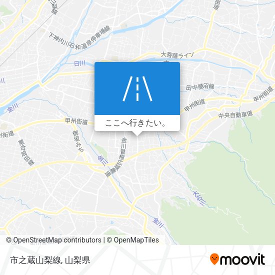 市之蔵山梨線地図