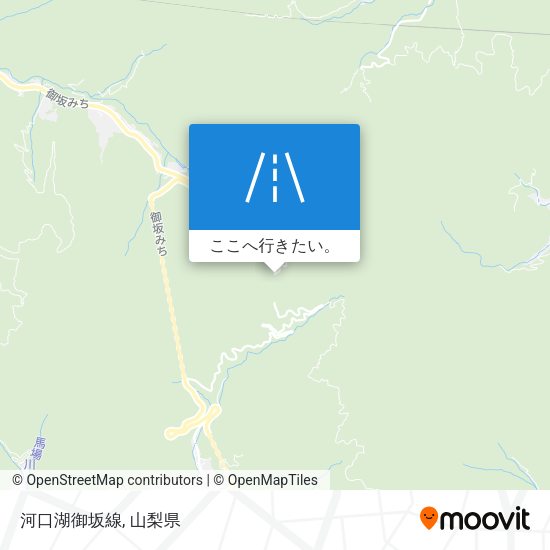 河口湖御坂線地図
