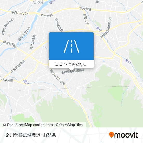 金川曽根広域農道地図