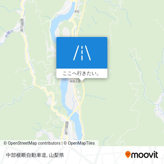 中部横断自動車道地図