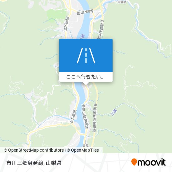 市川三郷身延線地図