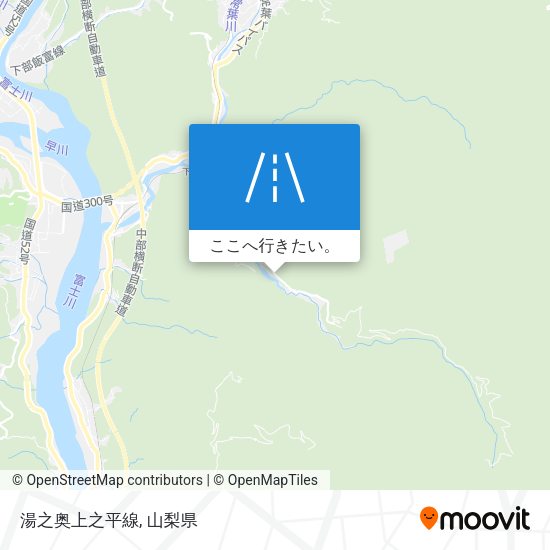 湯之奥上之平線地図