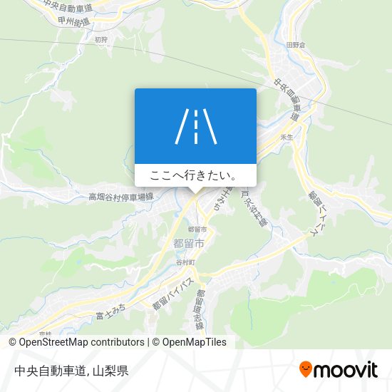 中央自動車道地図