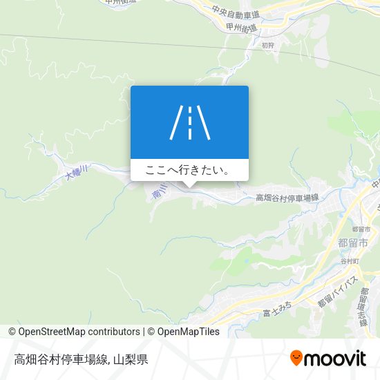 高畑谷村停車場線地図