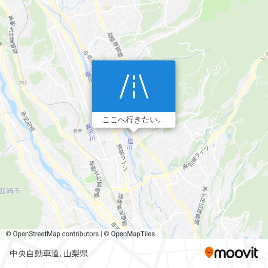中央自動車道地図