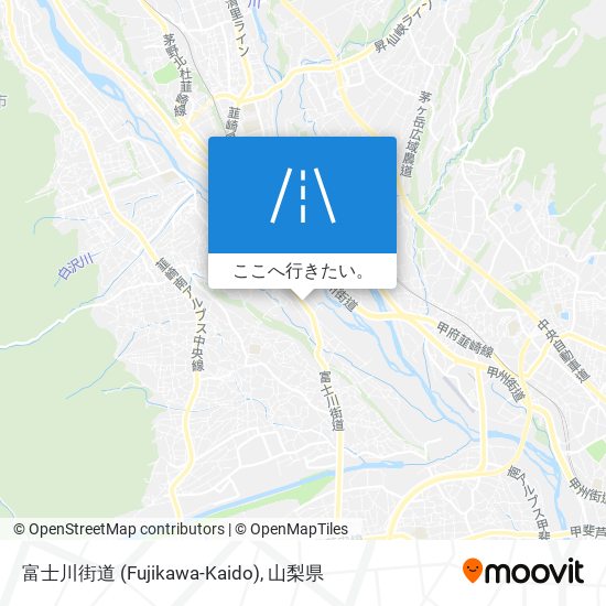 富士川街道 (Fujikawa-Kaido)地図
