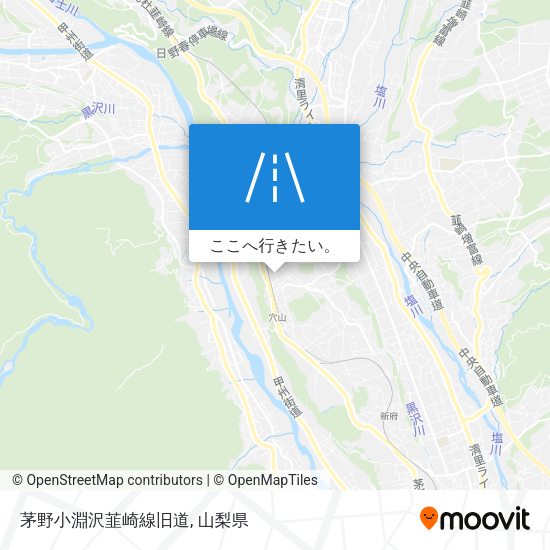 茅野小淵沢韮崎線旧道地図