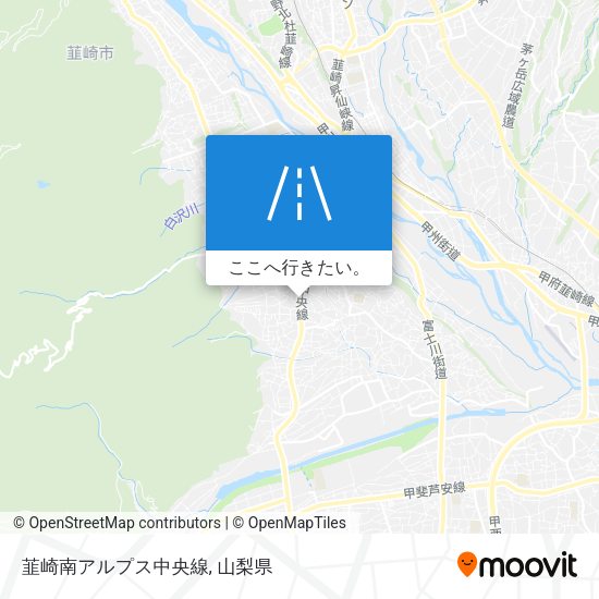 韮崎南アルプス中央線地図