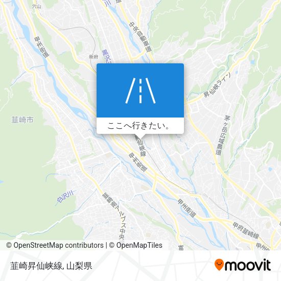韮崎昇仙峡線地図