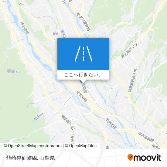 韮崎昇仙峡線地図