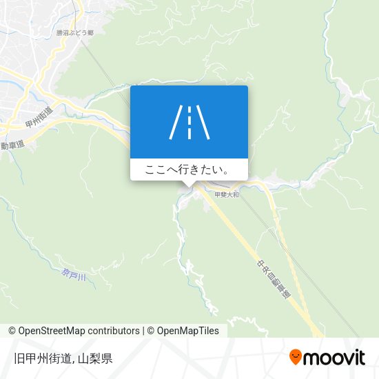 旧甲州街道地図