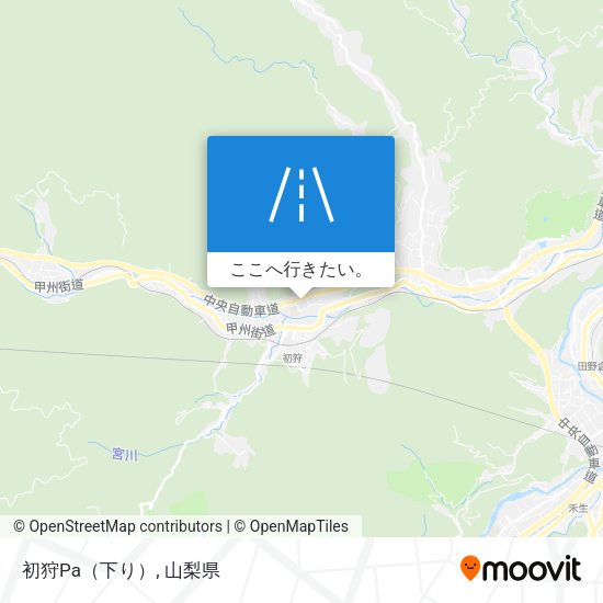 初狩Pa（下り）地図