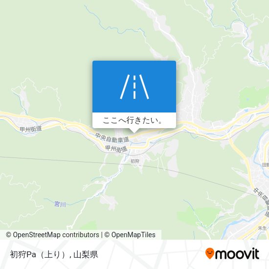 初狩Pa（上り）地図