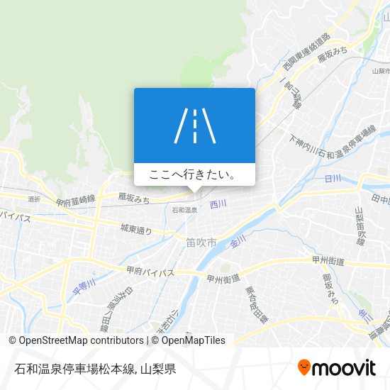 石和温泉停車場松本線地図