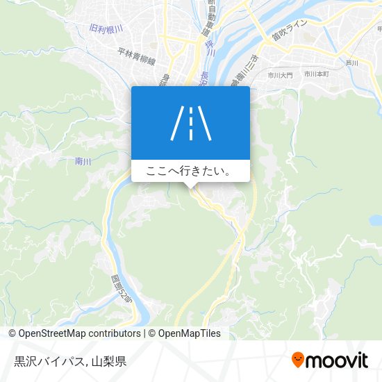 黒沢バイパス地図