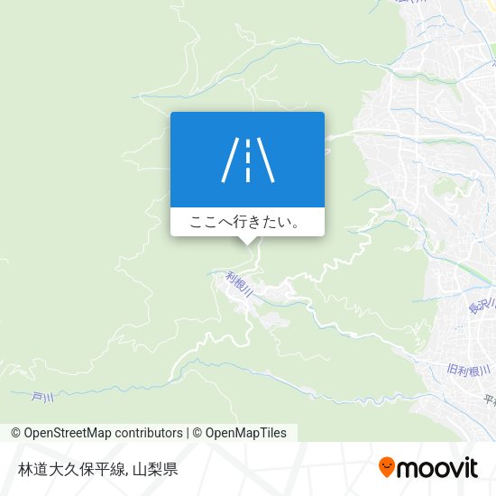 林道大久保平線地図