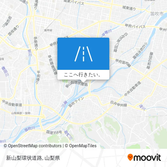 新山梨環状道路地図