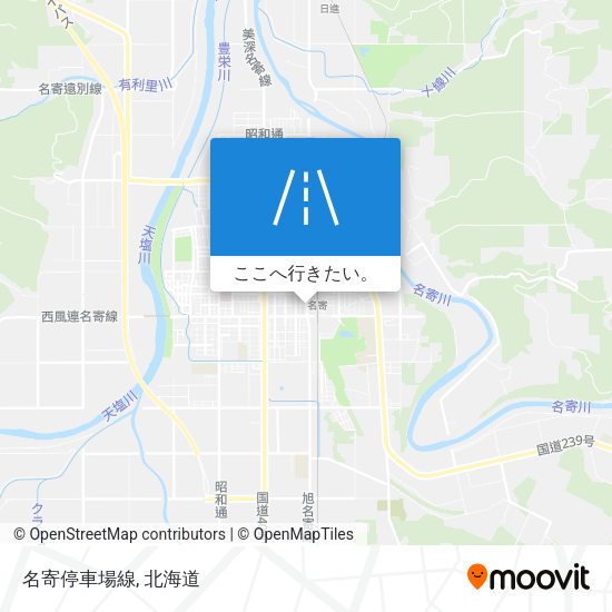 名寄停車場線地図