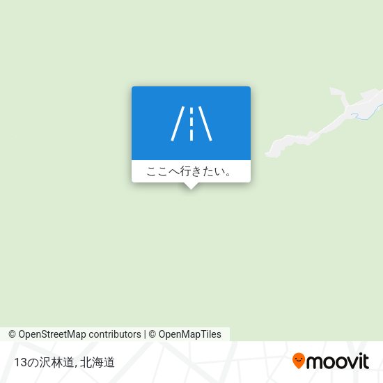 13の沢林道地図