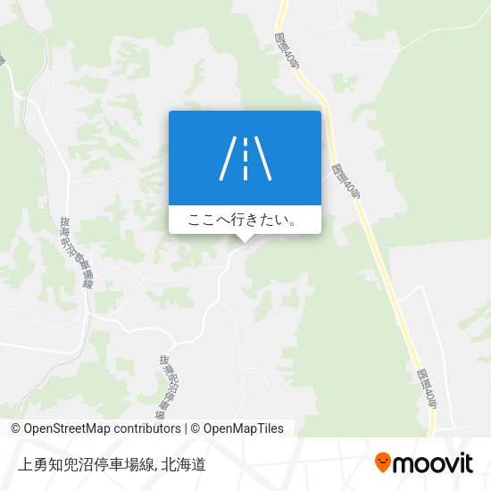 上勇知兜沼停車場線地図