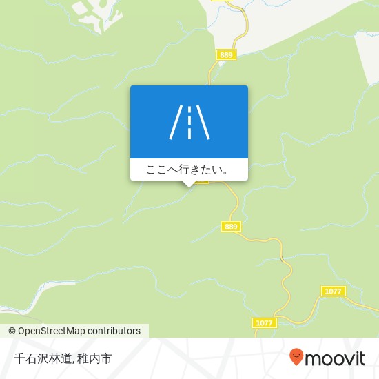 千石沢林道地図