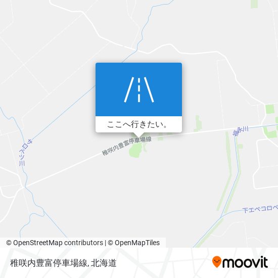 稚咲内豊富停車場線地図