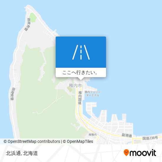 北浜通地図