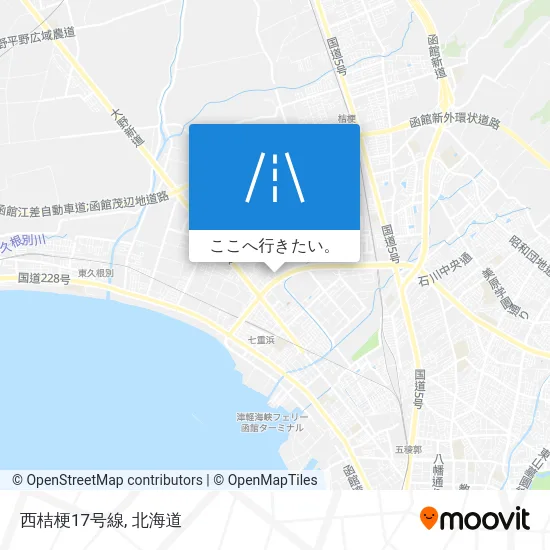 西桔梗17号線地図
