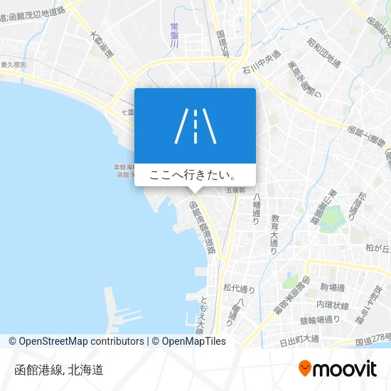 函館港線地図