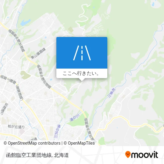 函館臨空工業団地線地図