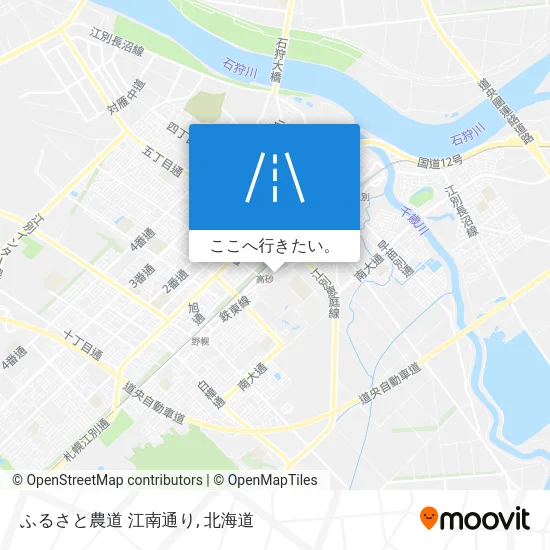 ふるさと農道 江南通り地図