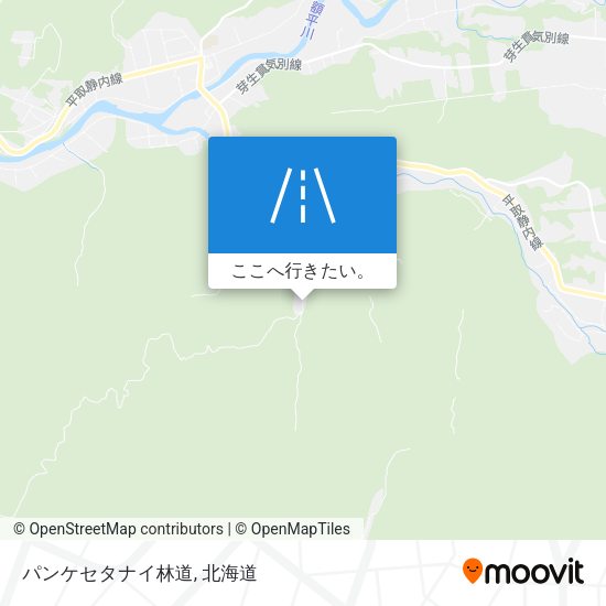 パンケセタナイ林道地図