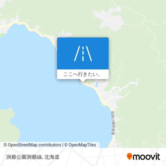 洞爺公園洞爺線地図