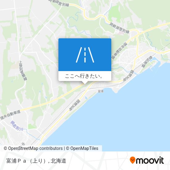 富浦Ｐａ（上り）地図