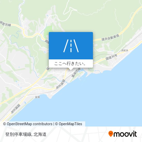登別停車場線地図