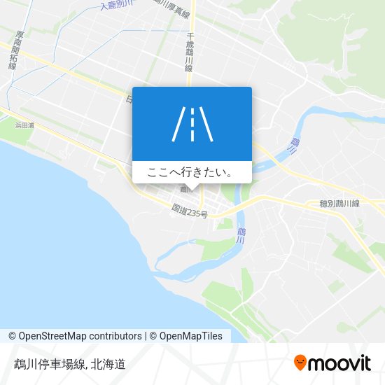 鵡川停車場線地図