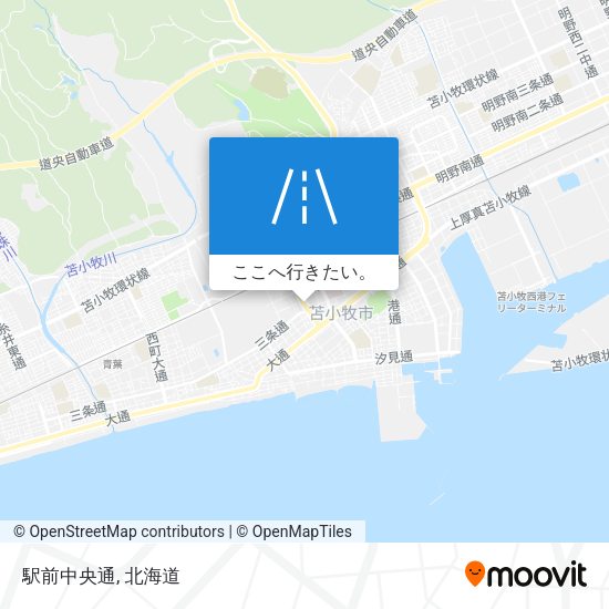 駅前中央通地図