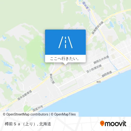 樽前Ｓａ（上り）地図