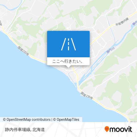 静内停車場線地図