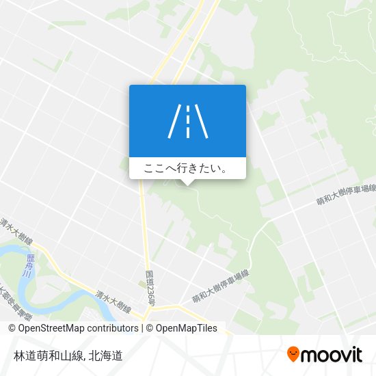 林道萌和山線地図
