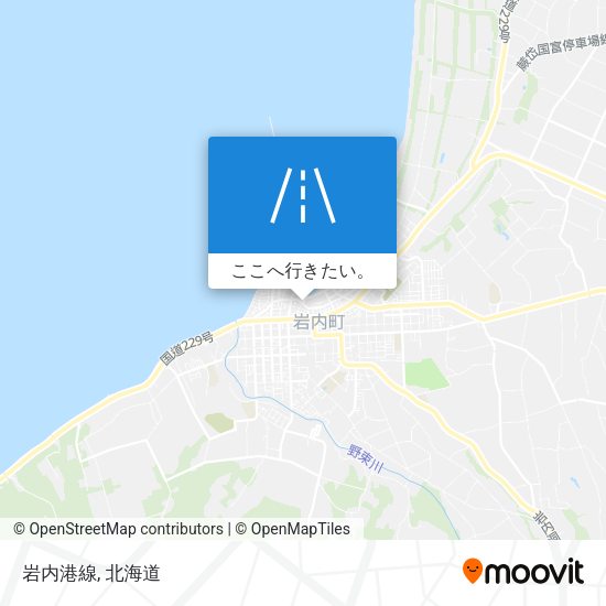 岩内港線地図