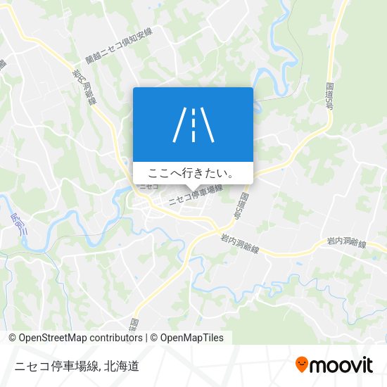 ニセコ停車場線地図